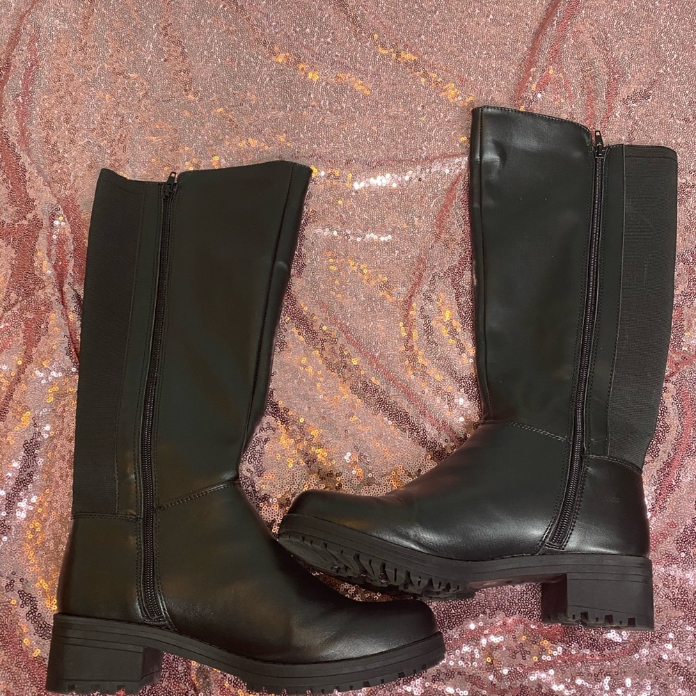 Over The Knee Black Boots